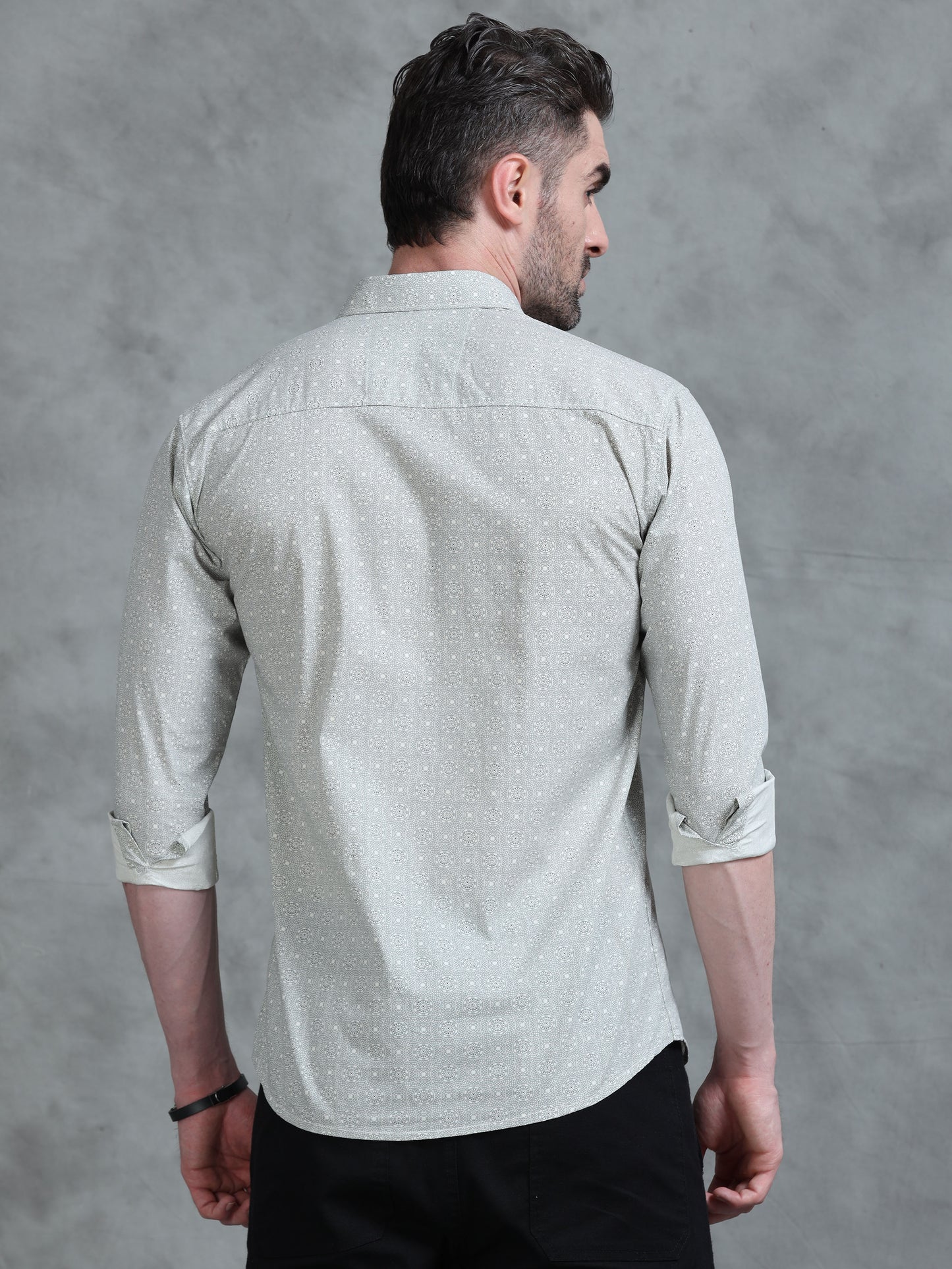 Urban Geo-Print Statement Shirt