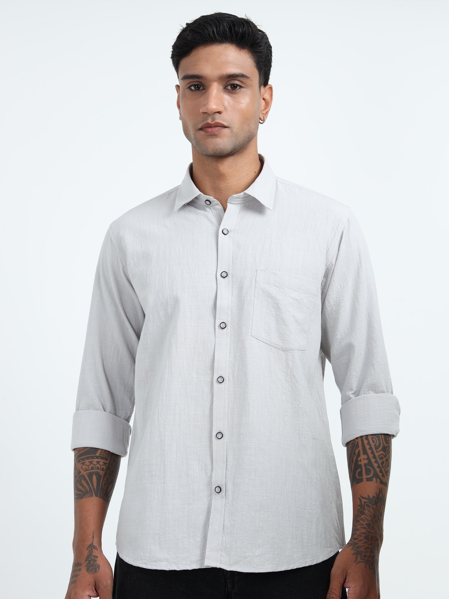 Breeze Cotton Linen Men’s Casual Wear Shirt