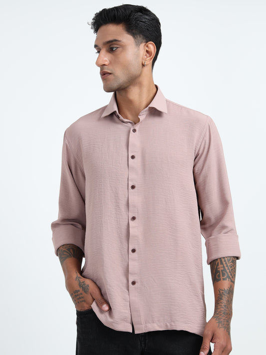 Mauve Crepe- Men’s Casual Wear Shirt