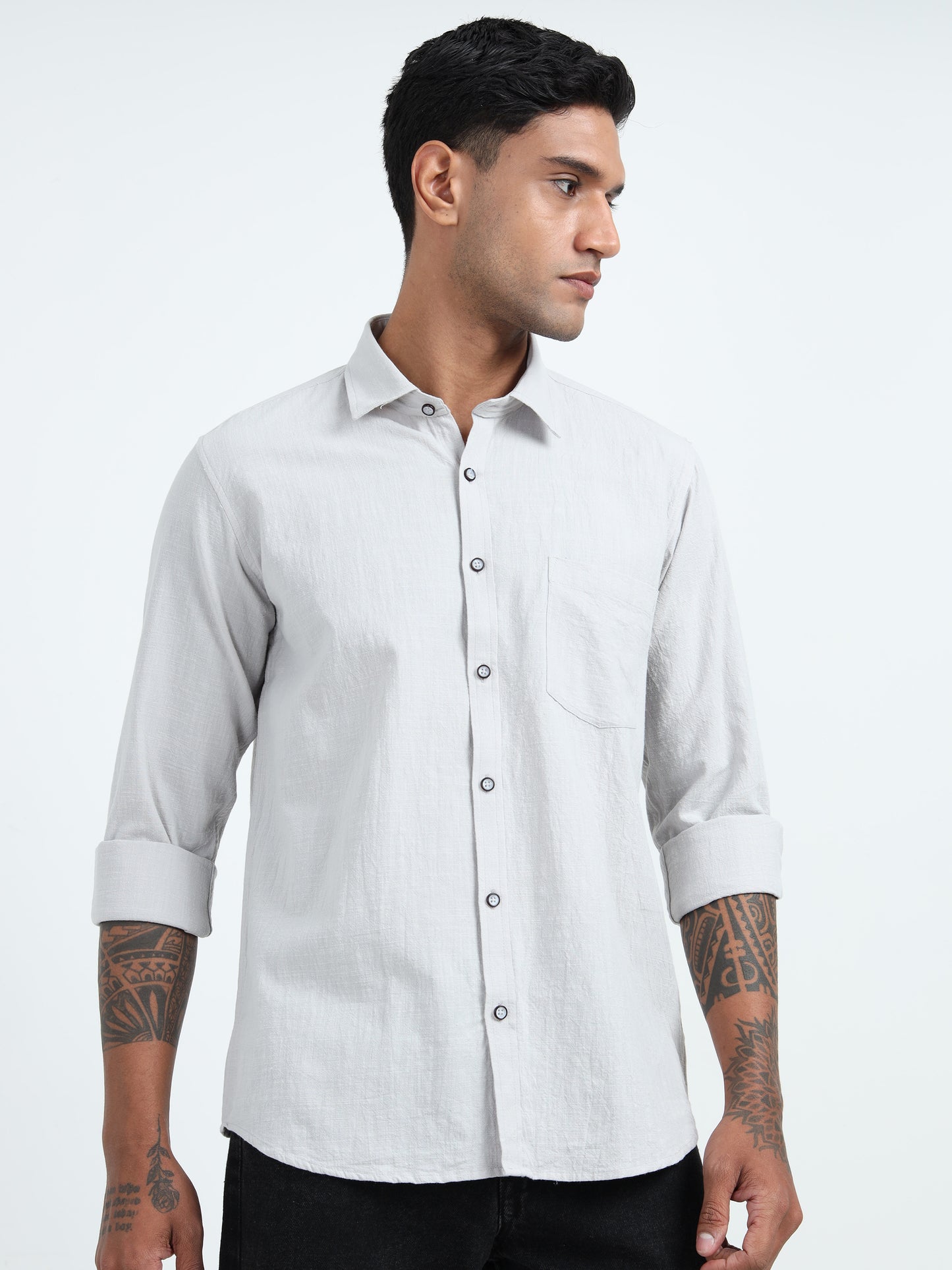 Breeze Cotton Linen Men’s Casual Wear Shirt