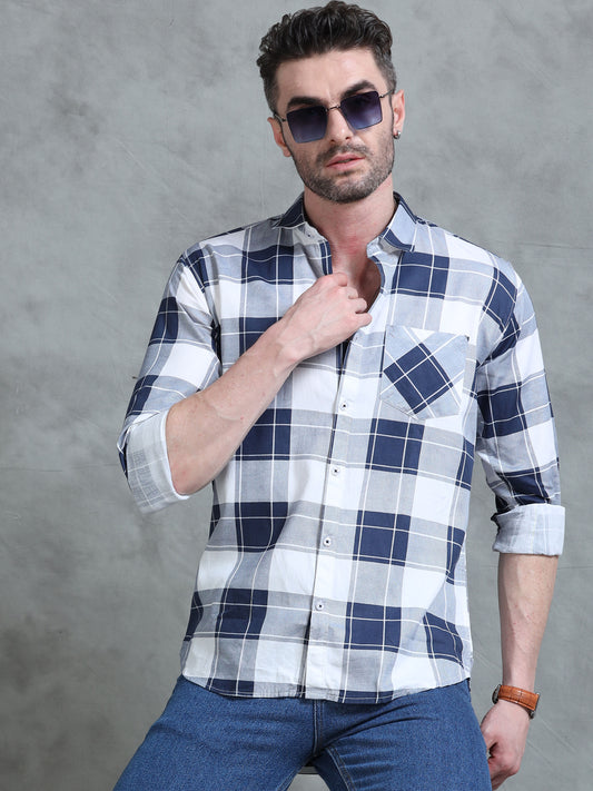 Weekend Classic - Blue Checked Shirt
