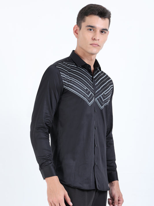 Party Prestige  - Occasion Wear Shirt - Black