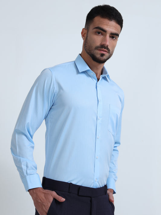 Urban Skyline - Self Pattern Men’s Formal Shirt