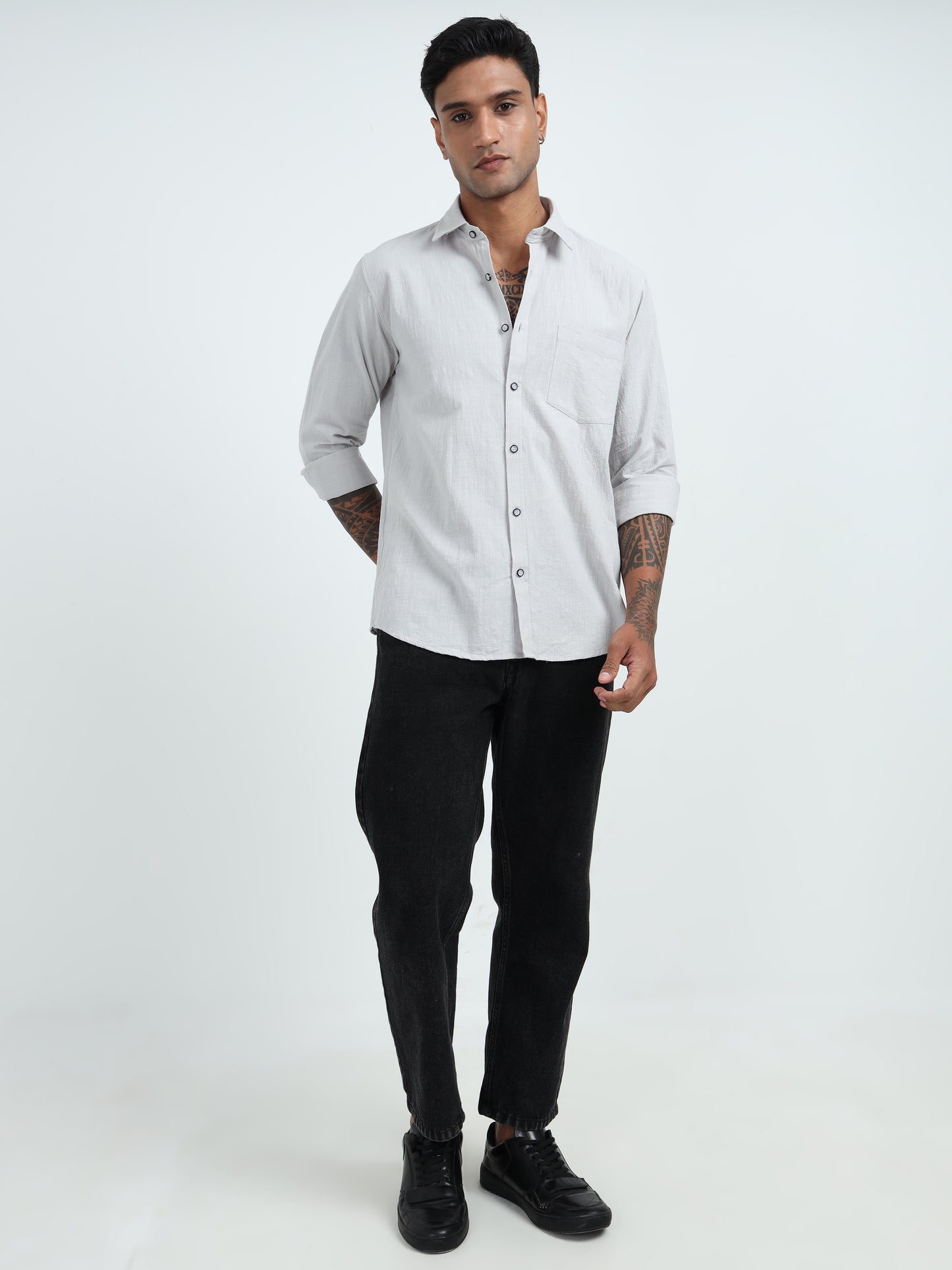 Breeze Cotton Linen Men’s Casual Wear Shirt