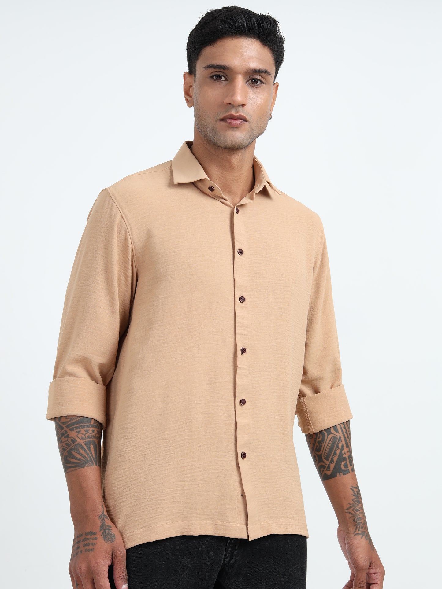 Sandstone Crepe - Men’s Casual Wear Shirt
